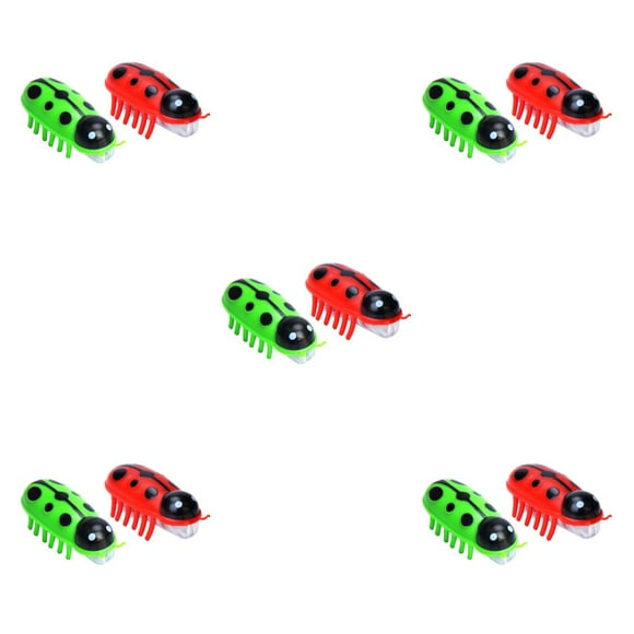 Methold 2 Pieces Mini Robot Beetle Electric Funny Operated Flip Dog Party Insect Mouse Automatic Favors Battery Bug Pet Playing Toys Type2 NO2 Methold CBP585363