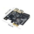 thumbnail image 4 of Seitruly Adaptador PCI-E 1X 1 a 4 Extender PCI-express Splitter Converter Board Tarjeta de expansión Placa base PCB Placa de circuito Modificación Juegos de teclado y mouse para computadora, 4 of 6