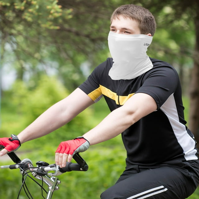 Équipement de Cyclisme Lixada Couverture Demi-Visage Chauffe-Nuque Moto Refroidissement Escalade Course Randonnée Enveloppe de Cou Soie Glacée Protection Solaire Casque de Cyclisme