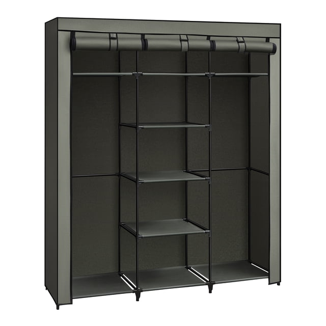SONGMICS Garde-Robe Portative pour Vêtements, Armoire en Tissu Non Tissé, Organisateur de Rangement