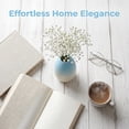 thumbnail image 4 of REGALWOVEN Mini Modern White Ceramic Vase Tiny Ribbed Bud Vase for Single Stem, Minimalist Decorative Small Vase for Bathroom Sky Blue 2.9"L x 2.9"W x 3.9"H, 4 of 6