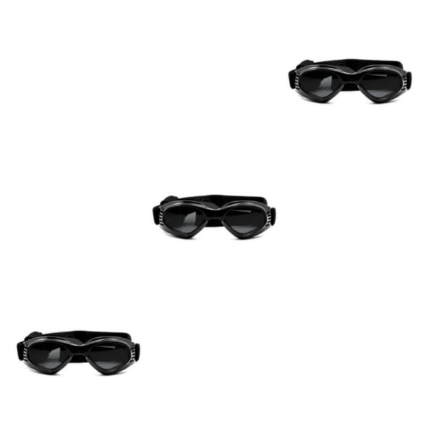Gafas de sol para mascotas Greeniant ABS Gafas de snowboard color sólido Negro