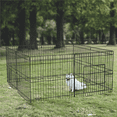 thumbnail image 2 of 16 Panels Foldable Pet Playpen For Puppies, Metal, Indoor & Outdoor, Black, 2 of 6