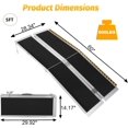 thumbnail image 2 of QinaQin Portable Wheelchair Ramp for Adults and Seniors, 600 lbs Capacity Aluminum Ramp with Non-Slip Surface and Foldable Design, 2 of 6