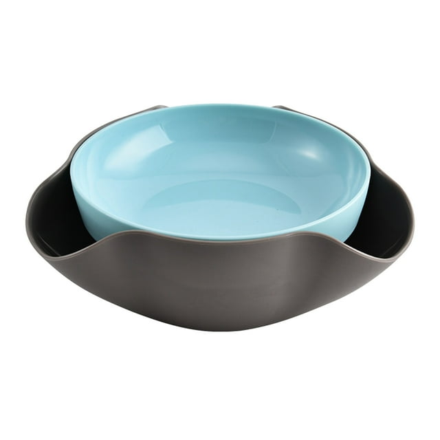 Bol à Collation pour Pistaches avec Rangement, Bol à Pistaches Séparé à Double Bol, Ensemble de Vaisselle, Bols à Pistaches avec Endroit pour Mettre, Ensemble de Vaisselle à Double Bol Séparé, Contenants en Verre pour Réfrigérateur, Contenants pour