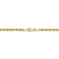 thumbnail image 4 of 10K Yellow Gold 3mm Handmade Diamond Cut Rope Chain 24 Inch, 4 of 5