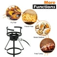 thumbnail image 3 of UBesGoo Outdoor Propane Fryer Pot Boiler 30qt & 10qt Pot Aluminum Turkey Fryer Outside, 3 of 13