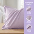 thumbnail image 4 of Unique Bargains 2 Pack Silk Pillowcase Set Smooth Cooling Envelope Closure Purple, 4 of 5