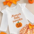 thumbnail image 4 of Zaveiop Infant Baby Girl Halloween Outfit 3 6 9 12 18 Months Long Sleeve Romper Skort Headband and Socks Clothes Set Size 3-6 Months, 4 of 4
