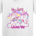 thumbnail image 4 of Inktastic My Aunt Loves Me Unicorn Youth T-Shirt, 4 of 5