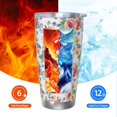 thumbnail image 6 of Salouo Rose Flowers Print 20oz Tumbler with Lid,Stainless Steel Vacuum Insulated Tumbler Durable Insulated Coffee Mug Thermal Cup with Splash Proof Sliding Lid-Straw Two-piece Set, 6 of 8