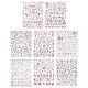 thumbnail image 1 of 8 Sheets Nails Decoration Reindeer Nail Stickers New Year Nail Decals Holiday Stickers Manicure Decals Party Supply, 1 of 3
