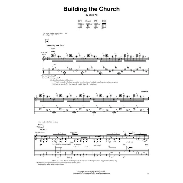 Hal Leonard Steve Vai - Real Illusions: Reflections Guitar Tab 
