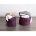 thumbnail image 7 of DII Polyester Bin Variegated Eggplant Round Large, 7 of 7