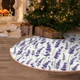 thumbnail image 5 of Fotbe Lavender Flowers Pattern Christmas Tree Skirt, Tree Skirts Plush Christmas Decorations, Christmas Tree Skirts Xmas Decorations Holiday Party Decor-36", 5 of 6