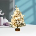 thumbnail image 4 of Mini adornos para árbol de Navidad con luces LED, decoración de pino, accesorios navideños blanco, 4 of 7