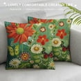 thumbnail image 3 of Qinduosi Hand Painting Flowers Pattern Decorative Soft Throw Pillow Case Cushion Covers  inches Pack of, 3 of 5