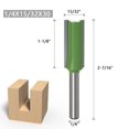thumbnail image 4 of 7Pcs 3mm 4mm 5mm 6mm 8mm 10mm 12mm 6mm Shank Straight Router Bit, Straight Router Bit, for Wood Tungsten Carbide Woodworking Tool, Single Double Flute Straight Router Woodworking, 4 of 5