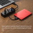 thumbnail image 2 of Seitruly ABS USB 3.0 Hub Reemplazo portátil 4 puertos Transmisión rápida U-disk Ratón Teclado Notebook Ordenador Hubs de escritorio Videojuegos y accesorios Negro, 2 of 6