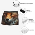 thumbnail image 3 of Kdxio Men's Boxer Briefs with Floral Fox Print - Comfortable and Breathable Underwear for Everyday Wear, 3 of 5