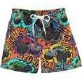 thumbnail image 1 of Boys Swim Trunks Beach Board Shorts Quick Dry Toddler Swimsuit Bathing Suits with Mesh Lining, 1 of 7