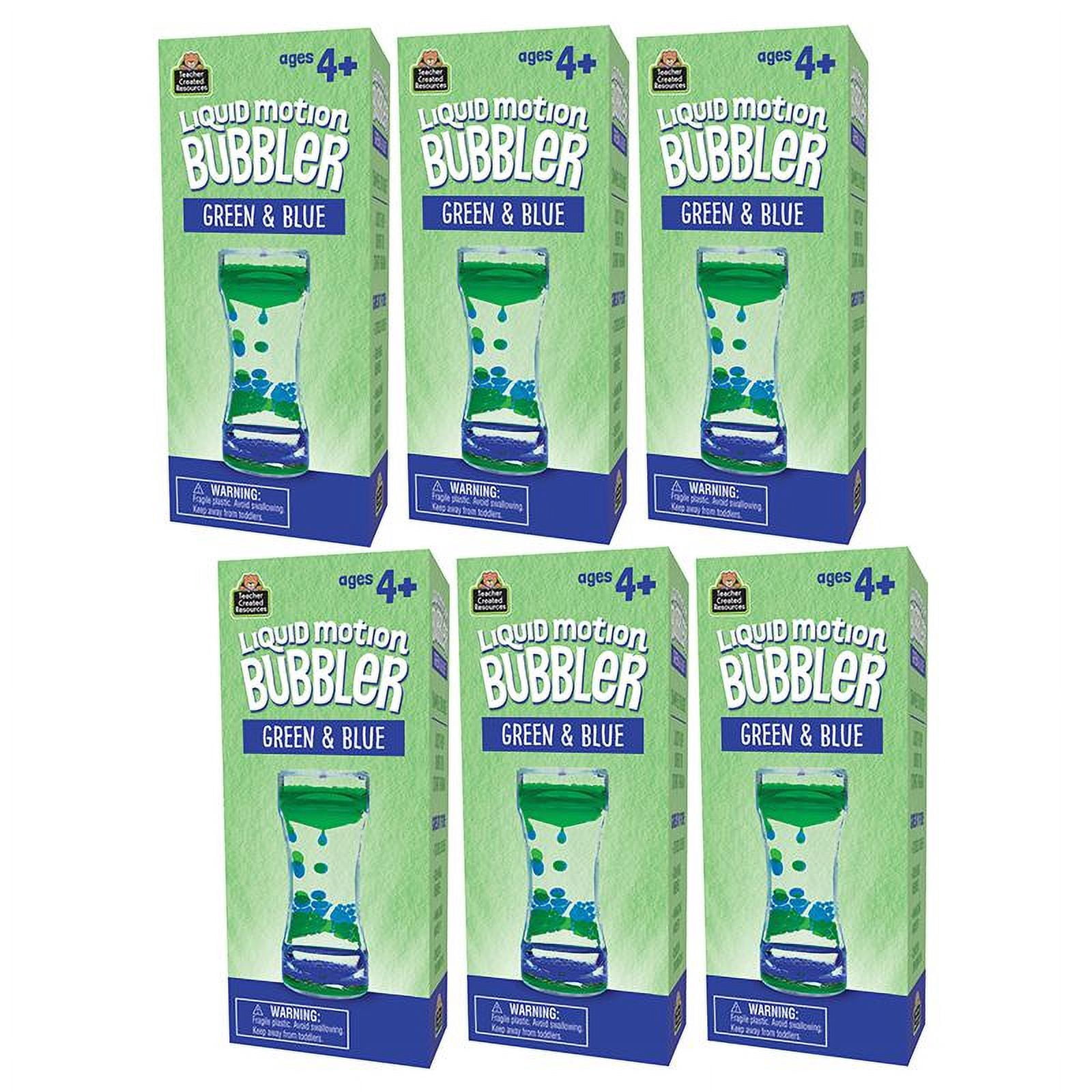 Teacher Created Resources Liquid Motion Bubbler, Green & Blue, Pack of 6