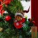 thumbnail image 4 of Colgante de tela navideña Muñeco navideño pequeño Colgante pequeño Adornos colgantes para árbol de Navidad Colgante de regalo pequeño, 4 of 6