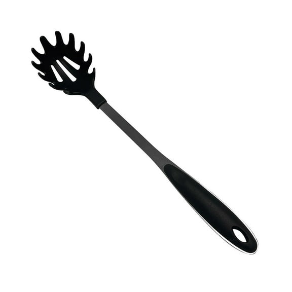 13" Curve Handle Nylon Pasta Server Spaghetti Fork Black