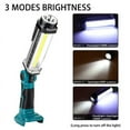 thumbnail image 3 of Luz de Trabajo LED Inalámbrica de 35W 2000LM para Makita/Bosch/Dewalt/Milwaukee Batería Li-ion de 18V Linterna para Exteriores Linternas de Acampar Gancho, 3 of 22