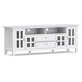 thumbnail image 5 of Simpli Home Artisan 72 inch Wide Solid Wood TV Stand in White For TVs up to 80 inches, 5 of 13