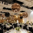 thumbnail image 4 of Yescom 2PCS Big Shiny Inflatable Mirror Ball Set 20" 32" Giant Reusable PVC Hanging Balloon for Party Wedding Event Concerts Stage Decor Black, 4 of 10