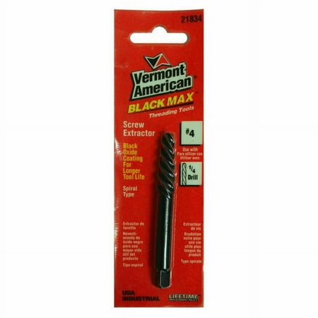 UPC: 0045325218358 | Vermont American 21835 – No. 5 Spiral Screw Extractor Bmx Cd