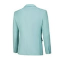 thumbnail image 4 of ETHAN Blazer for Men for Wedding Prom Party Lightweight Casual Solid Two Button Slim Fit Sport Coat for Men Mint Green S, 4 of 7