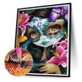 thumbnail image 1 of Cuadros Decorativos Día de los muertos Chica de ojos grandes 5D Pintura de diamante DIY Taladro redondo completo (B5213) Tmvgtek embutido en tela, 1 of 8