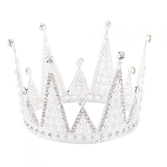 Dekaim Cake Topper, Mini Couronne de gâteau en métal Joyeux Anniversaire gâteau décorateur de gâteau de Mariage