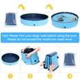 thumbnail image 4 of Foldable Dog Pool for Small Large Dogs, 63"x12" Portable Hard&nbsp;Plastic Swimming Pool Outdoor, Collapsible Kiddie Pool Pet Bath Tub for Dogs Cats and Kids Size XL, 4 of 7
