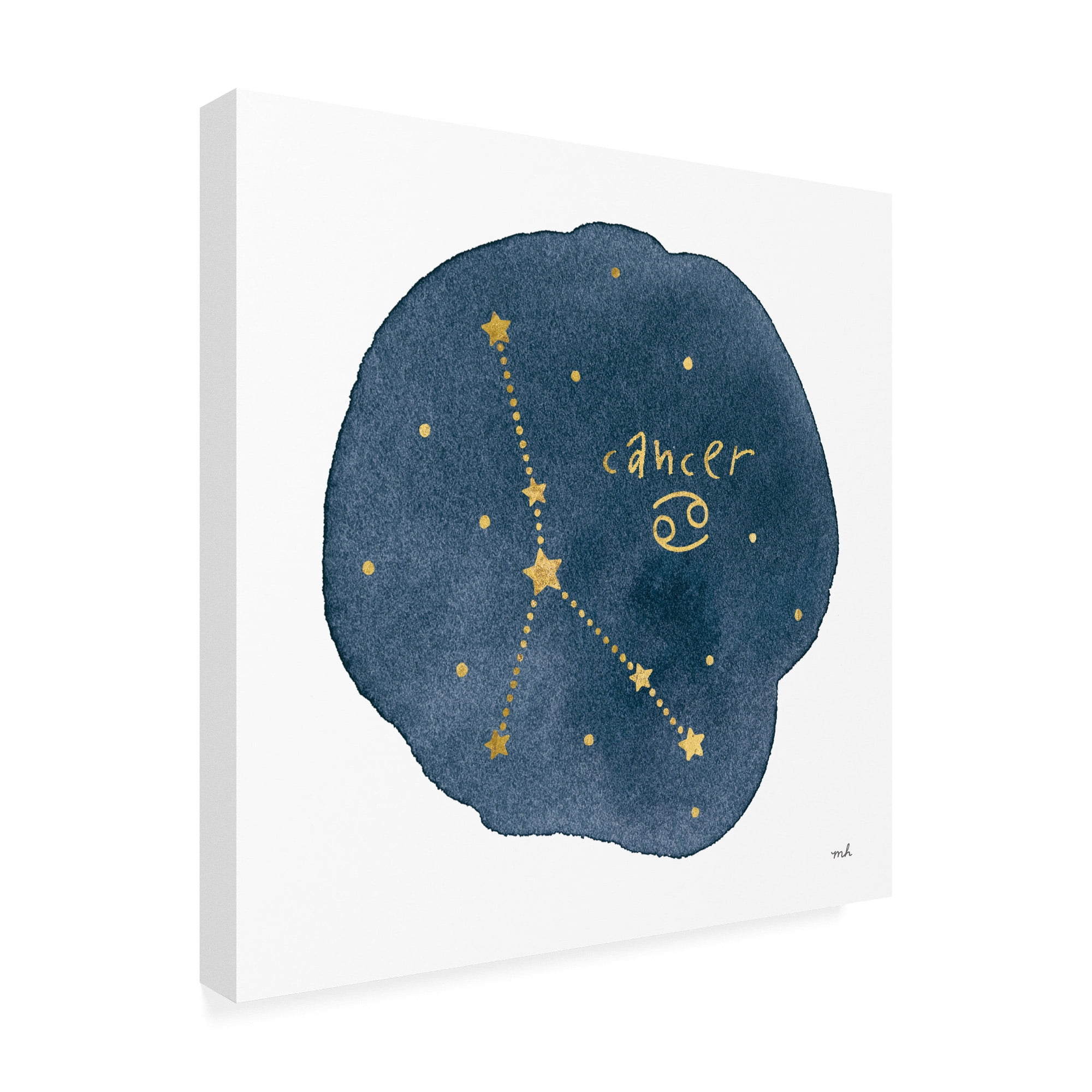 Trademark Fine Art 'Horoscope Cancer' Canvas Art by Moira Hershey