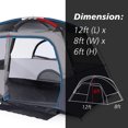 thumbnail image 3 of Outdoor Camping Tent for 6 Person, Family Dome Tents with 3 Large Mesh Windows, 190T Polyester Waterproof Wigwam Anti-UV for Hiking Travel, 3 of 9