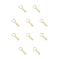 thumbnail image 1 of Ounissouiy Llavero en blanco de acero inoxidable pulido rectángulo portátil llavero ropa bolso llavero grabado regalos decorativos Oro 10piezas, 1 of 6
