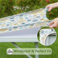 thumbnail image 6 of Christmas Season Table Cover 36x36 Inch Square Size, Stretchable Spandex Material Maintains Flat Surface During Entire Celebration Event, 6 of 6