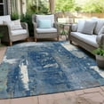 thumbnail image 4 of Dalyn Rugs Machine Washable Indoor/Outdoor Chantille Navy 8' x 10' Rug, 4 of 9