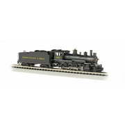 Bachmann #387 Baldwin 4-6-0 Steam Locomotive and Tender DCC Equipped C and O Train Car, Black/Yellow, N Scale