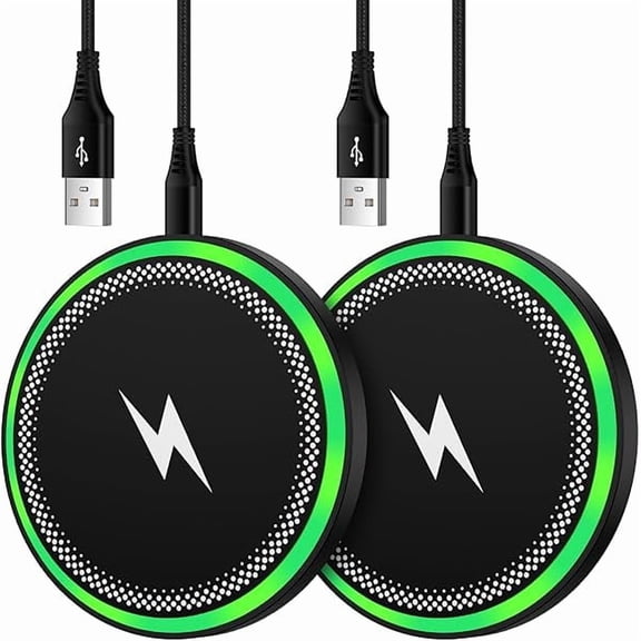 Samsung S25 Wireless Android Charger Fast Charging Pad for Samsung Galaxy S26 S25 Ultra/S24 Plus/FE/S23/S22/S21,2Pack 15W Fast Wireless Phone Charger Station for Moto Edge 2024/G Stylus 5G/Razr 2024