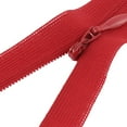thumbnail image 2 of 5 Pcs 12 Inch Long Red Nylon DIY Zippers Zips for Clothes Pants, 2 of 2