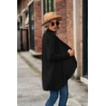 thumbnail image 3 of New Women's Long-Sleeved Solid Color Loose Cardigan Tops Knitted Jacket, 3 of 3