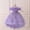 Light Purple, variant on Dpytoraw Dress For Girls Satin Girl Dress With Puffed Sleeves For Birthday Party Christening And Toddler Short Sleeve Dresses,Beige Size 3-4 Years