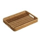 thumbnail image 5 of Bandeja decorativa tejida, cesta para servir comida, postre con asa, nórdica, rectangular 35cm x 245cm x 45cm, 5 of 9