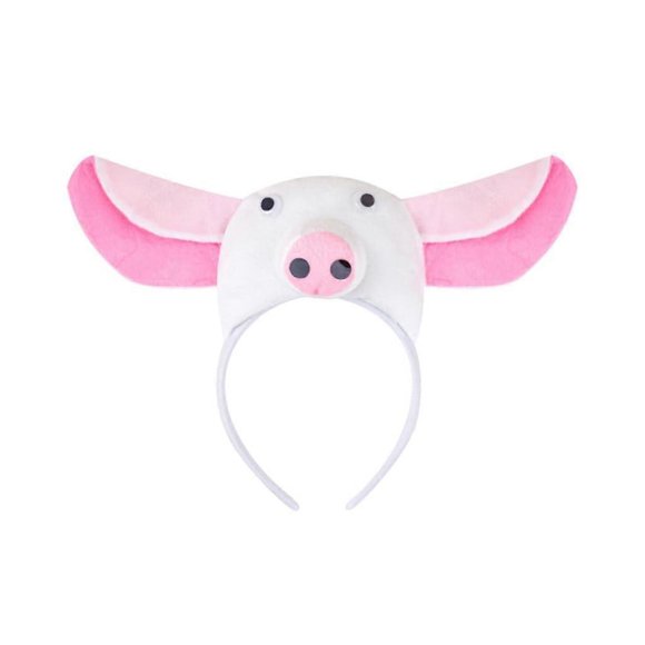 Adorable Pig Makeup Headpiece for Birthday Parties, Funny Hair Bands, Furry Hair Accessories for Kids