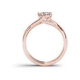 thumbnail image 3 of 1 Carat T.W. Diamond Criss-Cross Classic 14kt Rose Gold Engagement Ring, 3 of 5