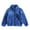 Blue, variant on Tisuna Coat For Little Girls Solid Color Long Sleeve Stand Collr Jacket Warm Windproof Winter Kids Zipper Clothes Beige Size 7-8 Years
